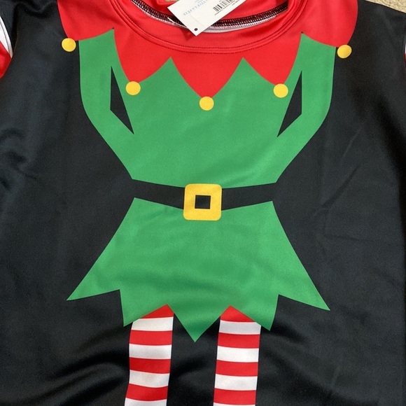 Kids Ugly Holiday Top Elf Themed size 14-16 - Picture 2 of 8